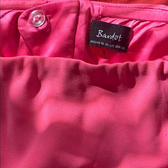 Bardot Barbie Pink Off Shoulder Mini Dress - Picture 4 of 4